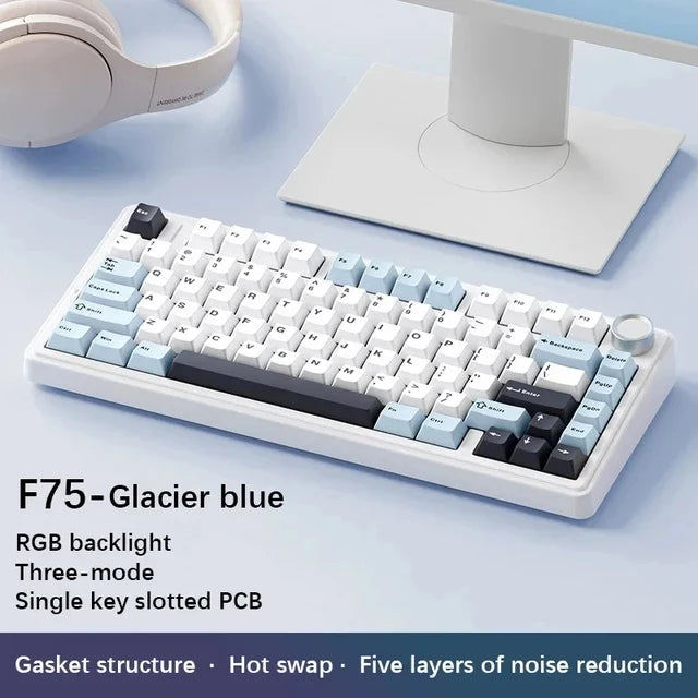 AULA F75 Wireless Mechanical Keyboard — 75% Layout | Triple Mode