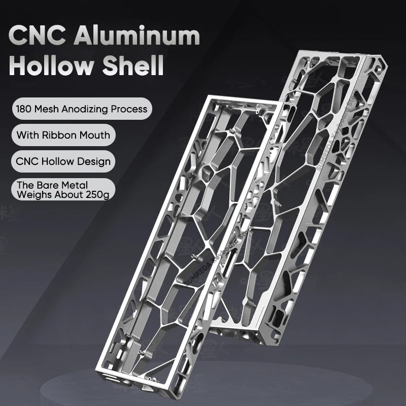 60% Hollow Aluminum Keyboard Case — Compatible with Wooting, Aula Win60 & More