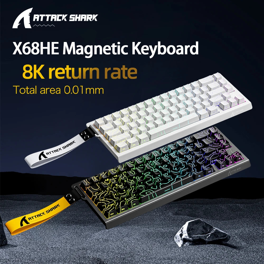 Attack Shark X68HE — Pro Magnetic Gaming Keyboard | 8000Hz Rapid Trigger