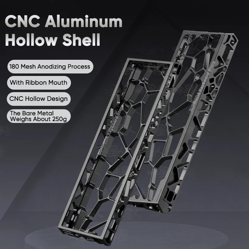 60% Hollow Aluminum Keyboard Case — Compatible with Wooting, Aula Win60 & More