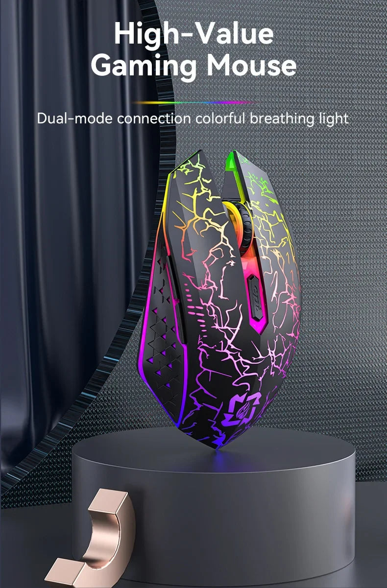 The Phantom Glide | Bluetooth 5.2 + 2.4G Dual-Mode RGB Gaming Mouse