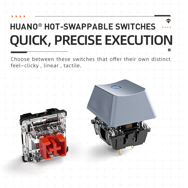 The Iron Forge | 75% Hot-Swap Mechanical Gaming Keyboard — 84 Keys, 6-Color Backlit