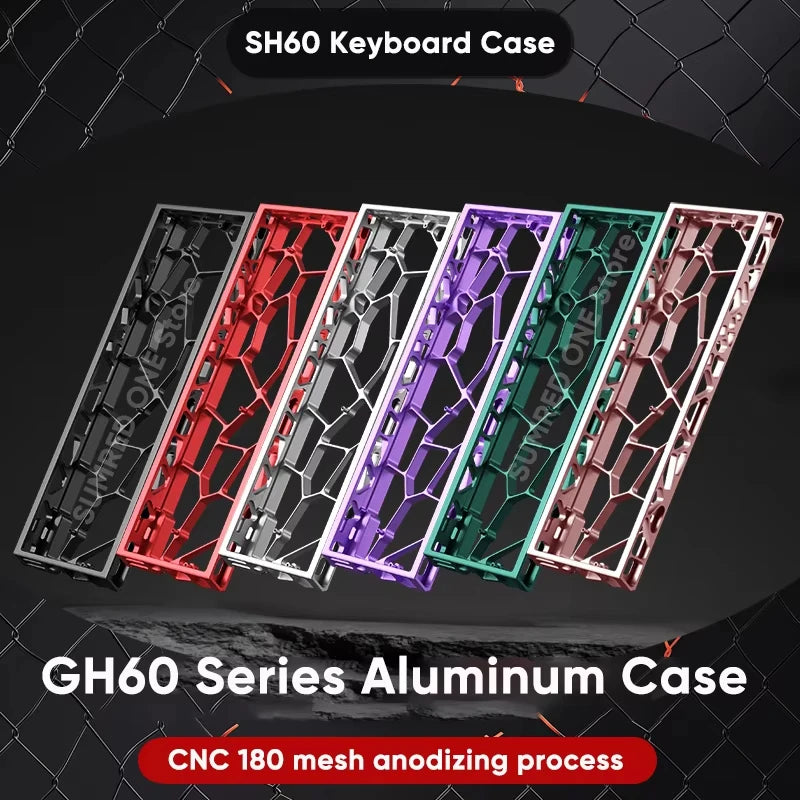 60% Hollow Aluminum Keyboard Case — Compatible with Wooting, Aula Win60 & More