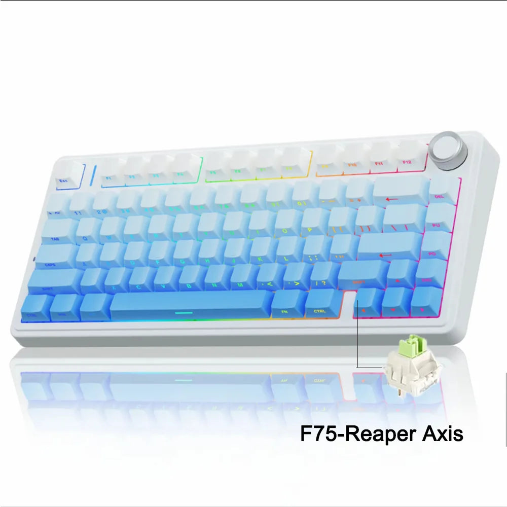 AULA F75 Wireless Mechanical Keyboard — 75% Layout | Triple Mode