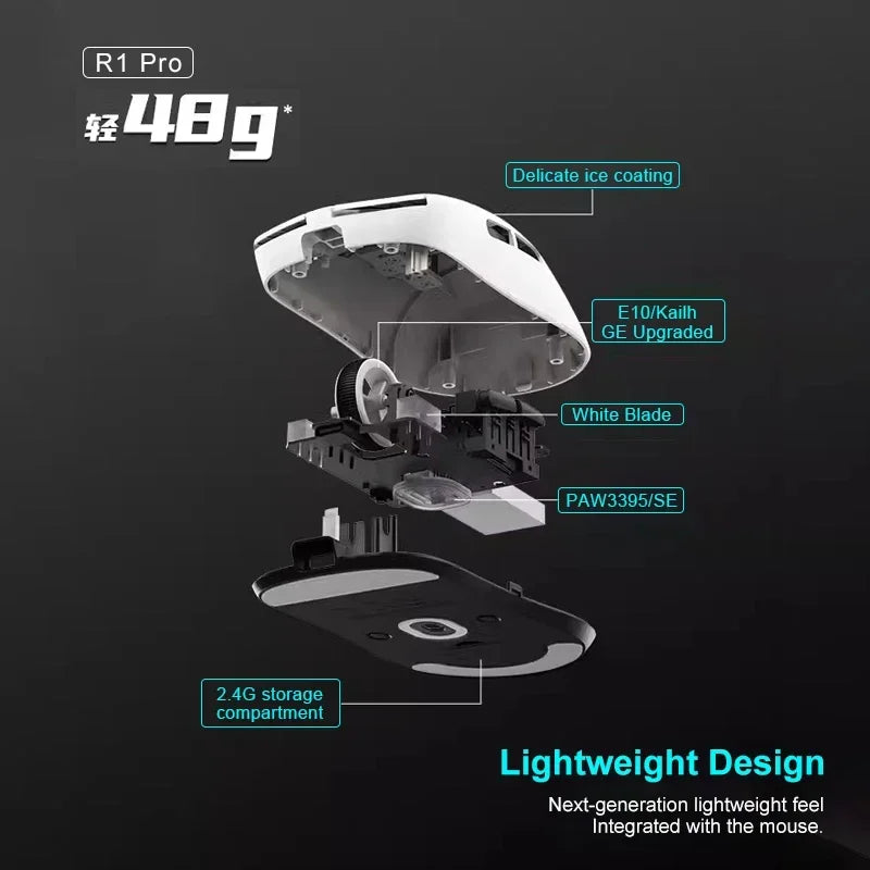 VXE Dragonfly R1 Pro Max | Ultra-Lightweight Wireless Gaming Mouse - 54g
