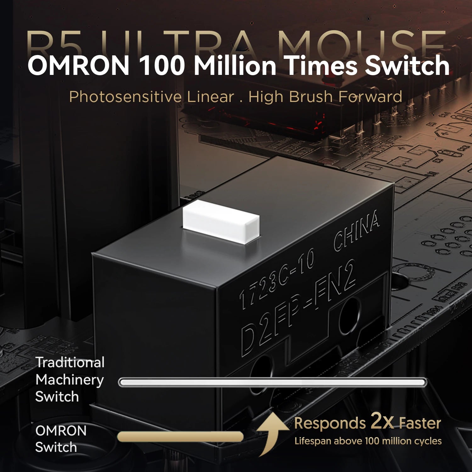 ATTACK SHARK R5 ULTRA – Carbon Fiber Wireless Gaming Mouse (8K Polling)