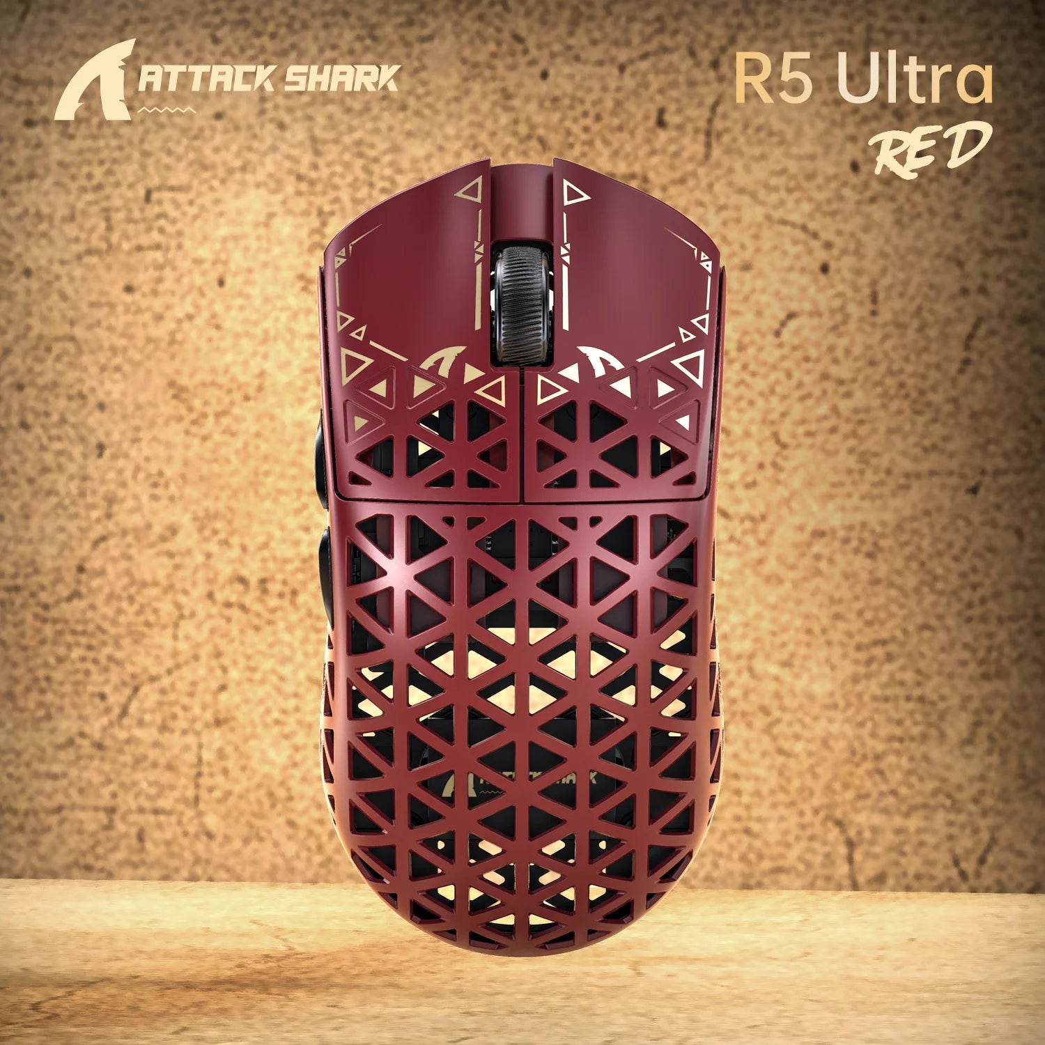 ATTACK SHARK R5 ULTRA – Carbon Fiber Wireless Gaming Mouse (8K Polling)