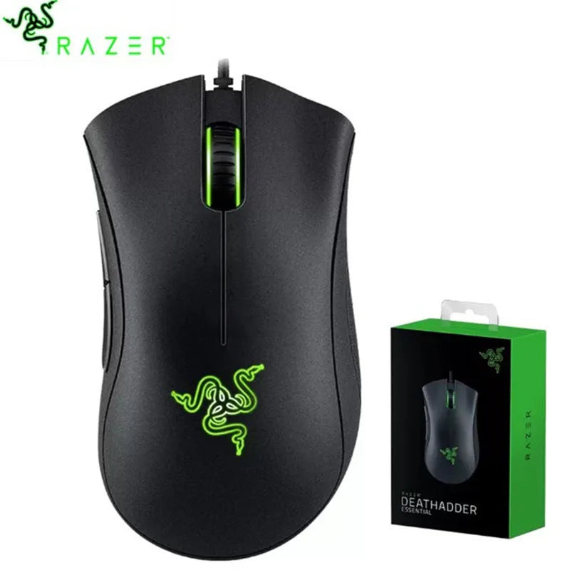 Razer DeathAdder Essential - 6400 DPI Ergonomic Wired Gaming Mouse
