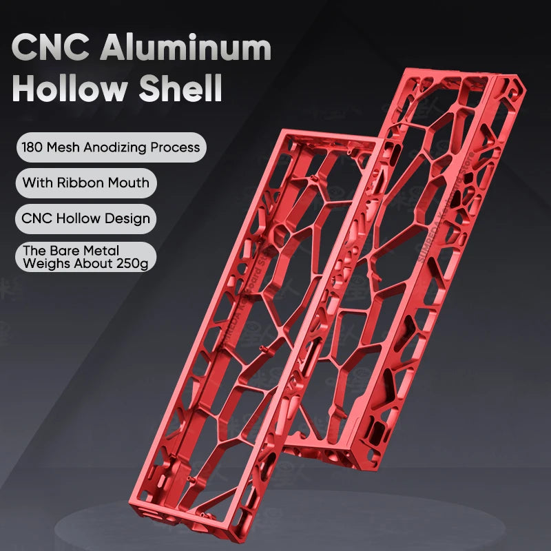 60% Hollow Aluminum Keyboard Case — Compatible with Wooting, Aula Win60 & More
