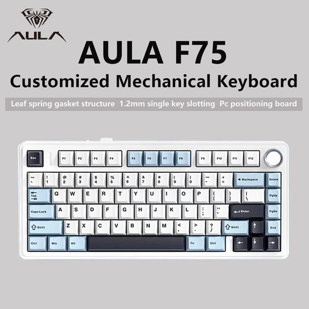 AULA F75 Wireless Mechanical Keyboard — 75% Layout | Triple Mode