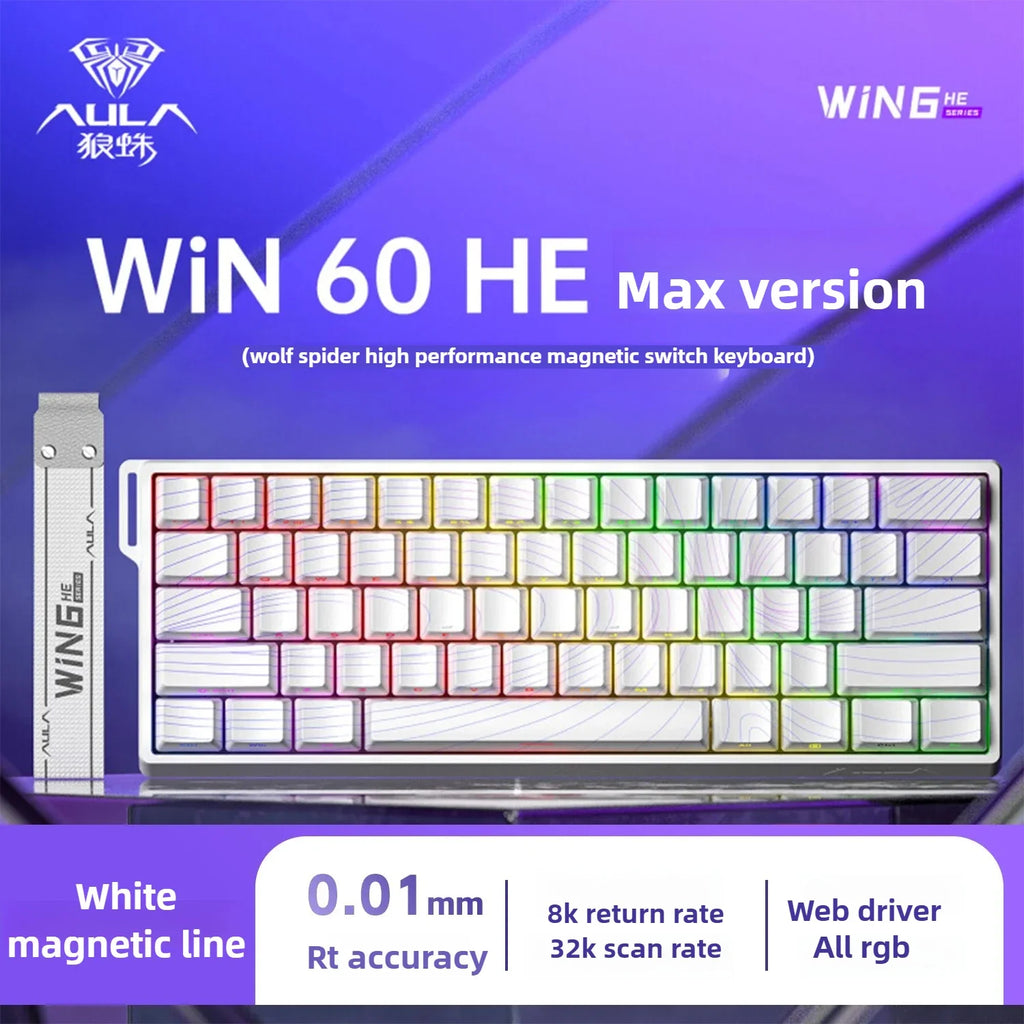Aula Win60He – 60% Magnetic Switch Gaming Keyboard (Rapid Trigger)