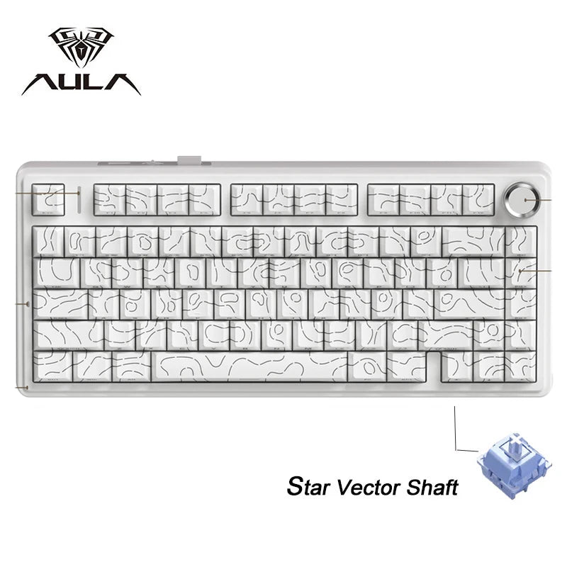 AULA F75 Wireless Mechanical Gaming Keyboard - Gasket Mount