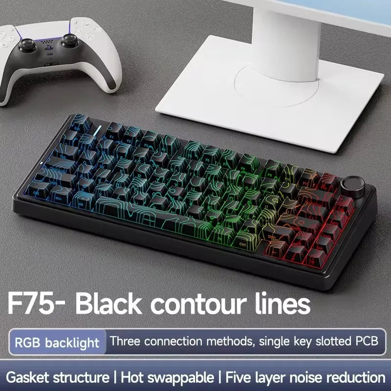 AULA F75 Wireless Mechanical Gaming Keyboard - Gasket Mount