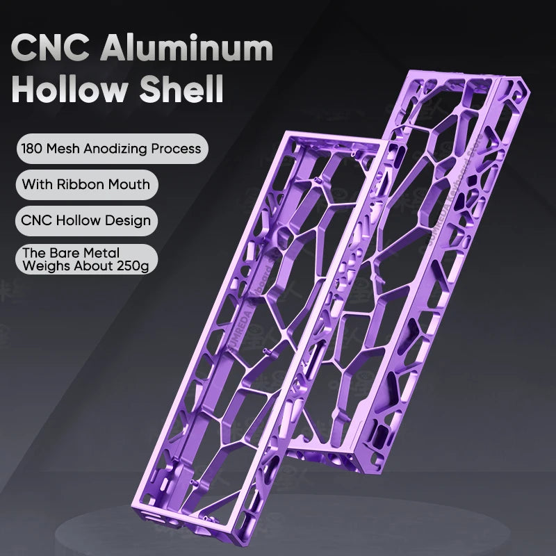 60% Hollow Aluminum Keyboard Case — Compatible with Wooting, Aula Win60 & More
