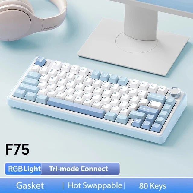 AULA F75 Wireless Mechanical Keyboard — 75% Layout | Triple Mode