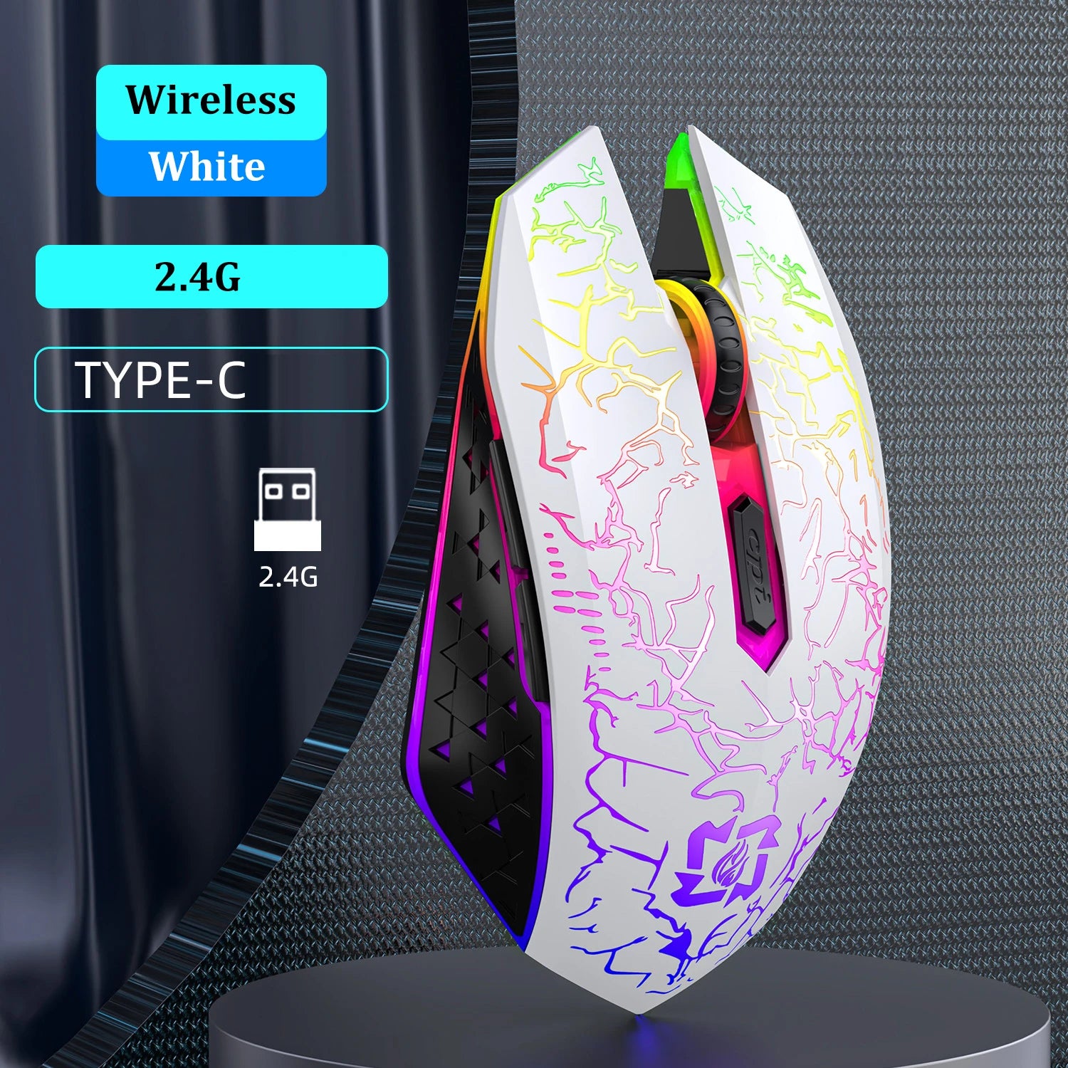 The Phantom Glide | Bluetooth 5.2 + 2.4G Dual-Mode RGB Gaming Mouse