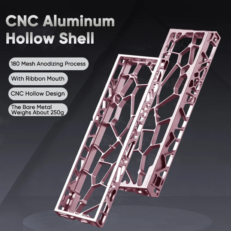 60% Hollow Aluminum Keyboard Case — Compatible with Wooting, Aula Win60 & More