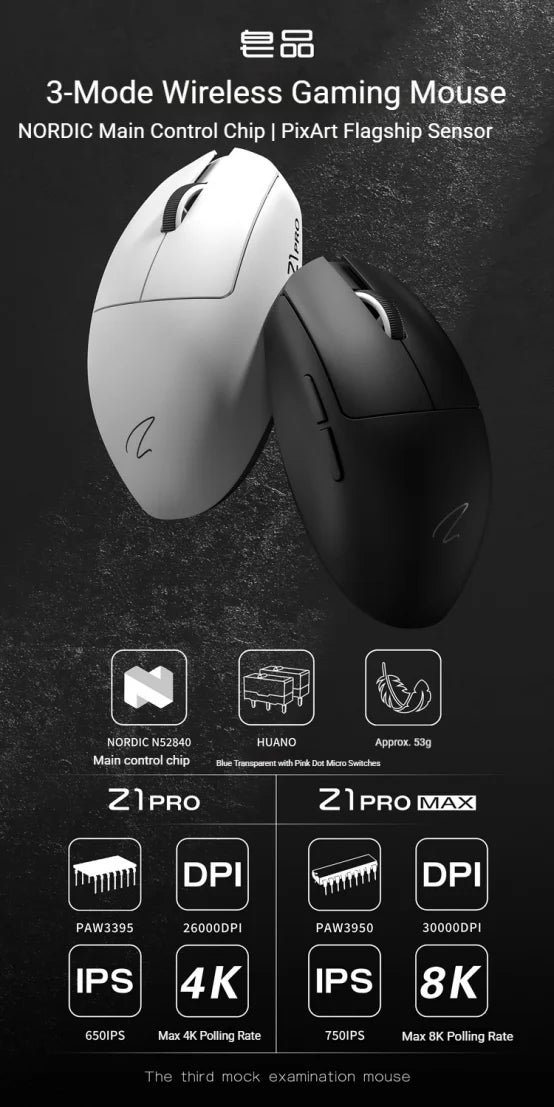 Zaopin Z1 Pro Ultra-Lightweight Wireless Gaming Mouse