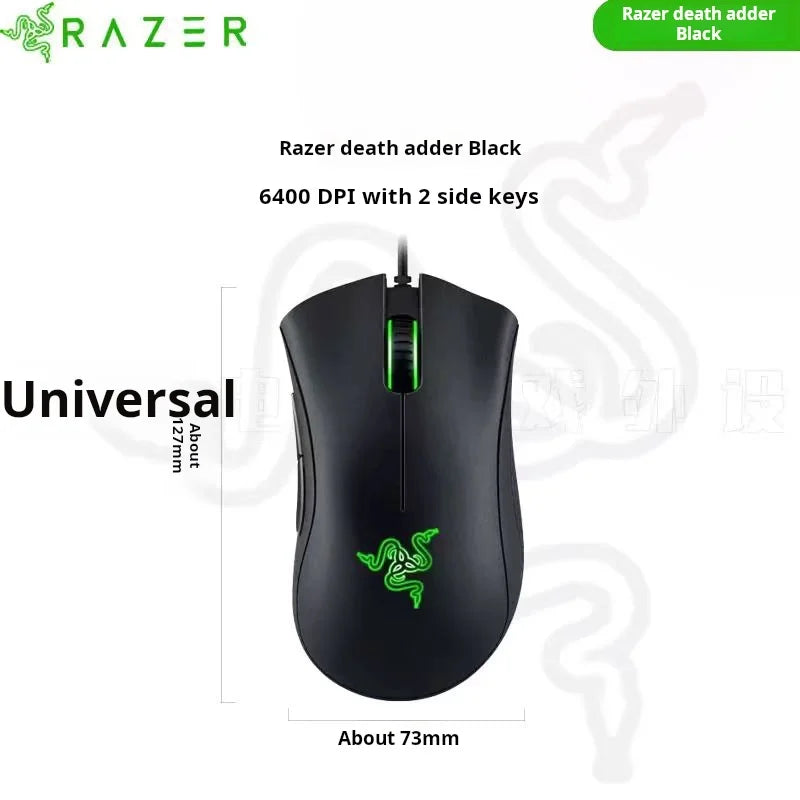 Razer DeathAdder Essential - 6400 DPI Ergonomic Wired Gaming Mouse