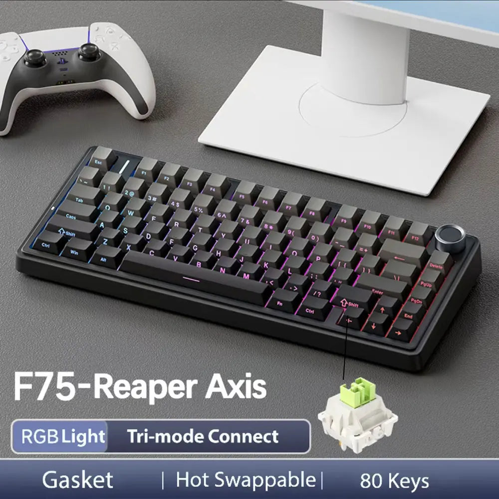 AULA F75 Wireless Mechanical Keyboard — 75% Layout | Triple Mode