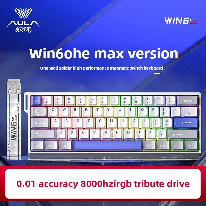 Aula Win60He – 60% Magnetic Switch Gaming Keyboard (Rapid Trigger)